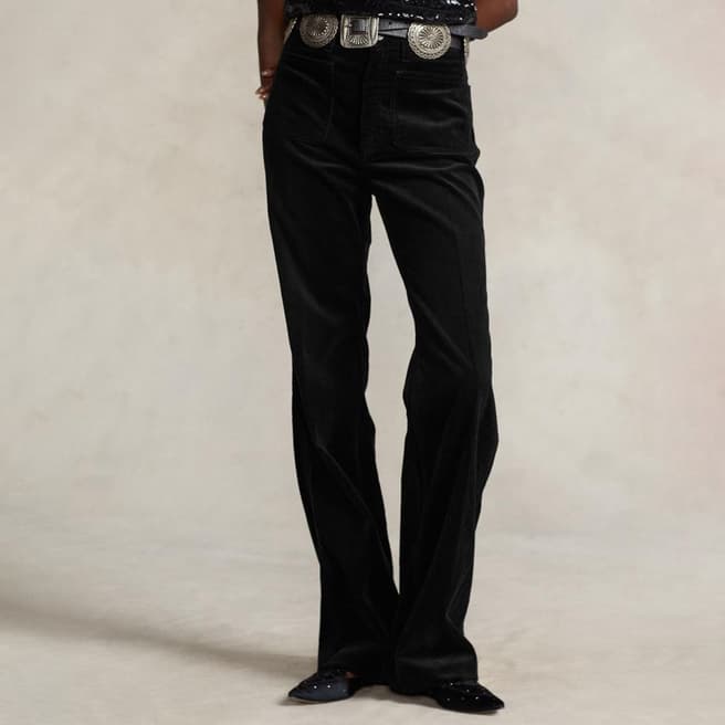 Polo Ralph Lauren Black Flared Cotton Jeans