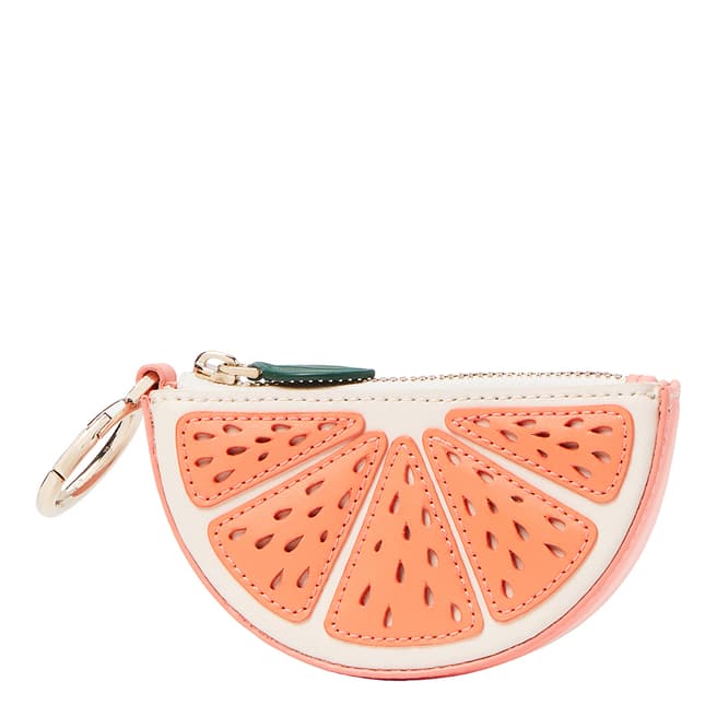 Kate Spade Pink Moon Multi Cocktail Novelty Grapefruit Coin Purse