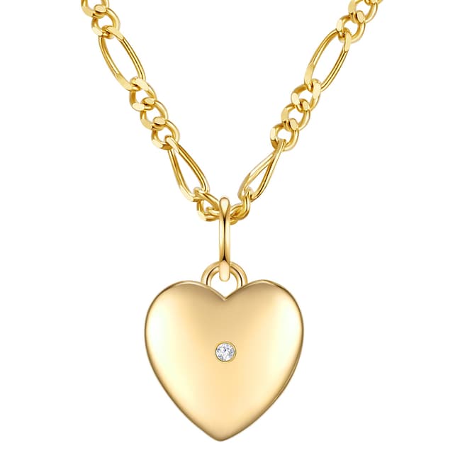 Lindenhoff Yellow Gold Heart Shape Pendant Necklace