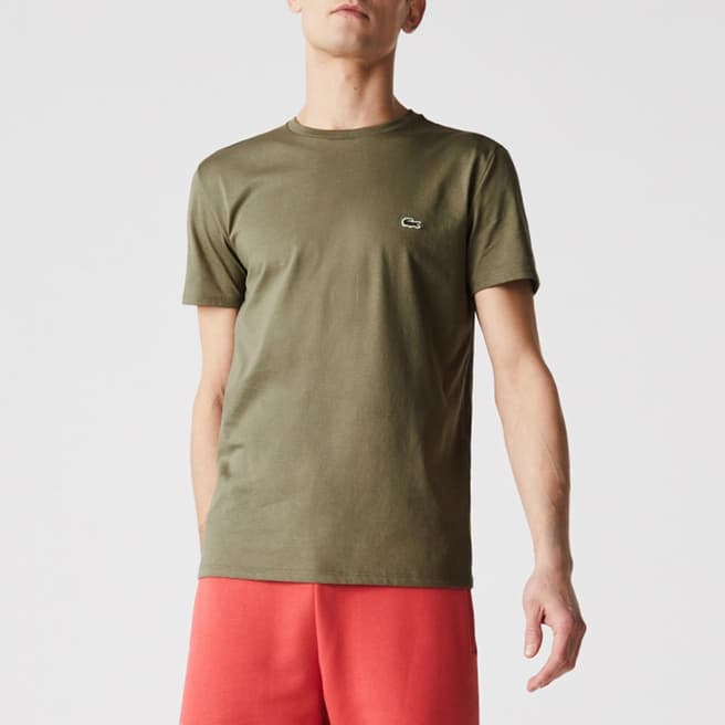 Lacoste Khaki Relaxed Fit  T-Shirt