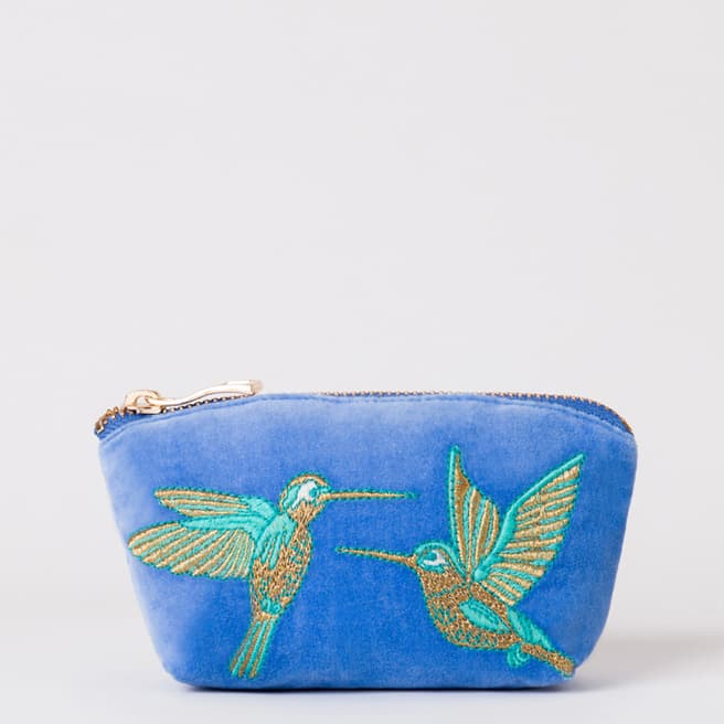 Elizabeth Scarlett Blue Hummingbird Coin Purse