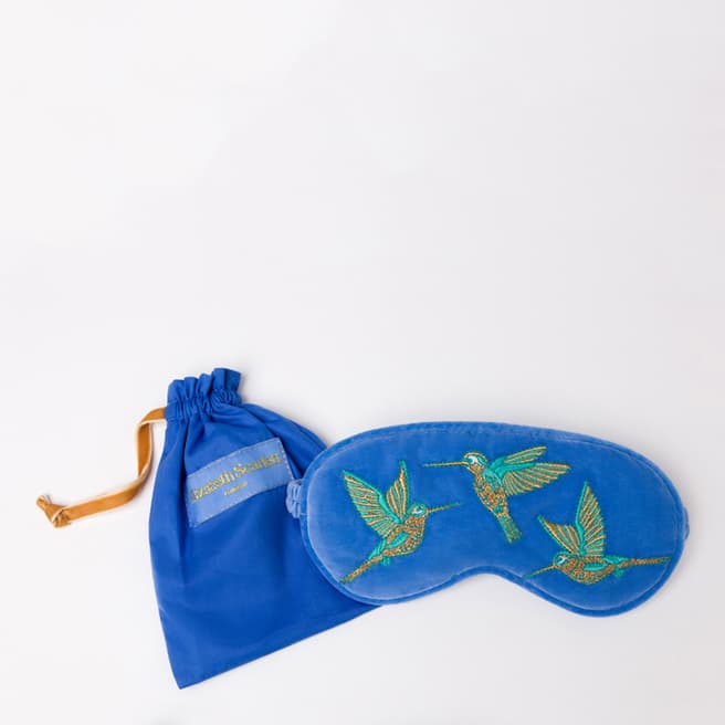 Elizabeth Scarlett Blue Hummingbird Eye Mask