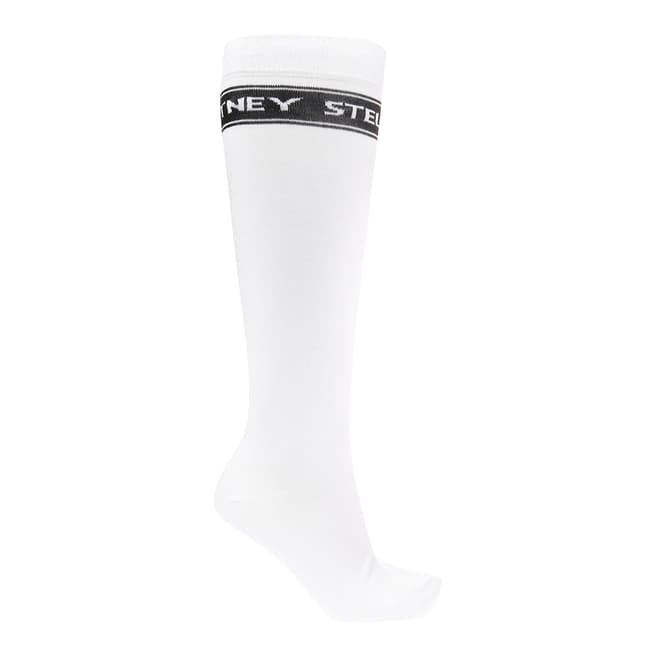 Stella McCartney White Stella McCartney Embroidered Knee High Socks