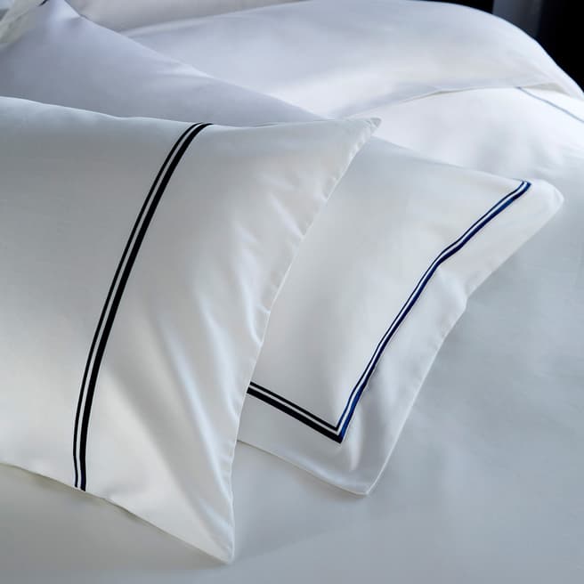 William Hunt Double Cord 800TC Oxford Pillowcase, Navy