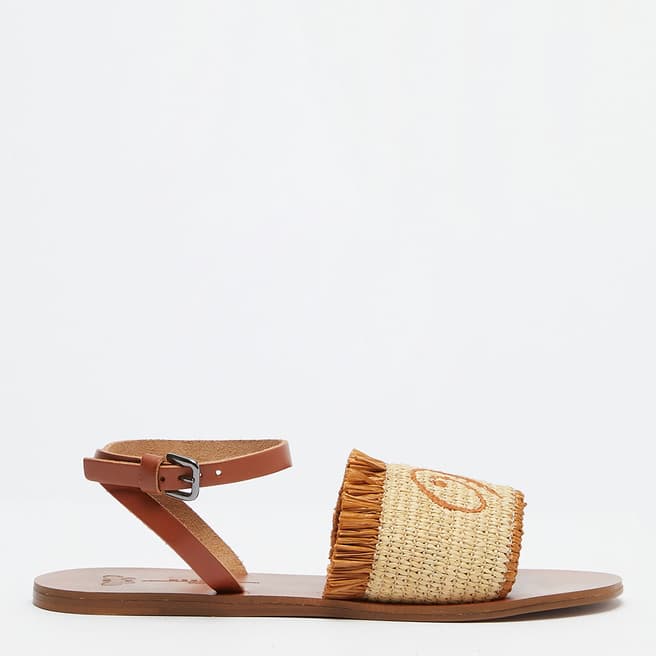 Weekend Max Mara Brown Woven Acacia Sandel 