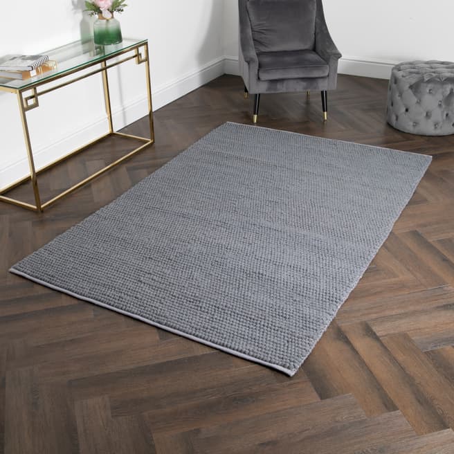 Native Home & Lifestyle Bubble Large Wool Rug 160x230cm, Grey