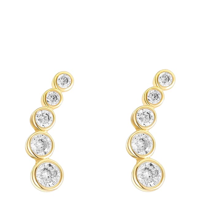 Chloe Collection by Liv Oliver 18K Gold Cz Ear Climber