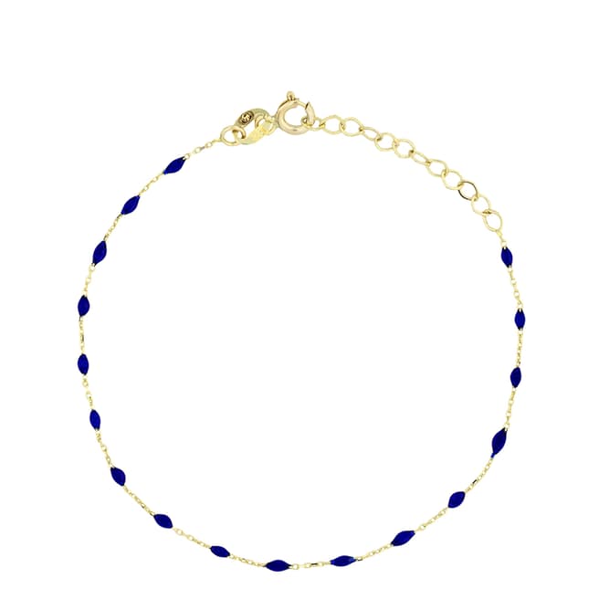 Or Eclat Yellow Gold/Blue Stone Bracelet