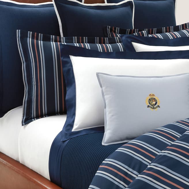 Ralph Lauren Baylee Oxford Pillowcase, Navy/Red