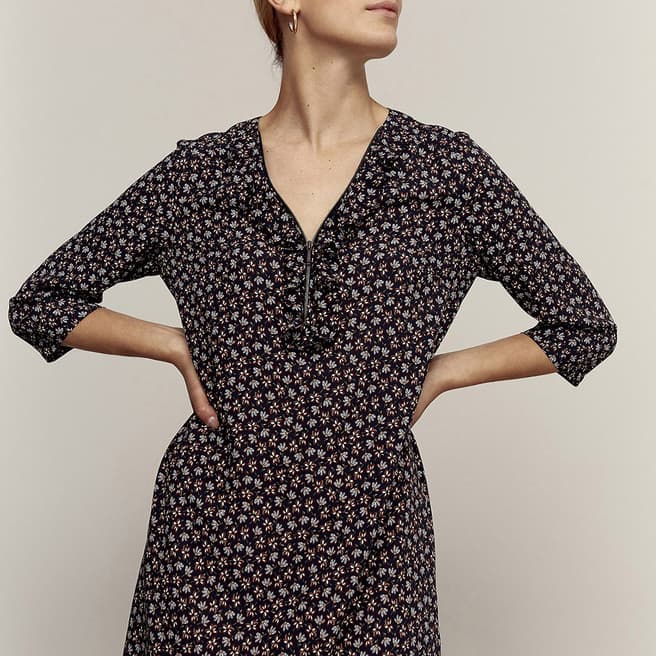 Gerard Darel Multi Daria Flaral Print Dress