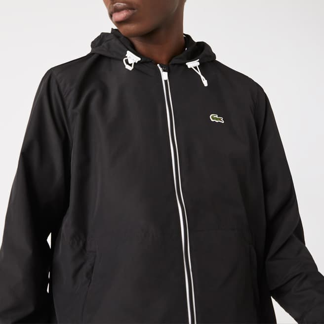 Lacoste Black Zip Lightweight Jacket