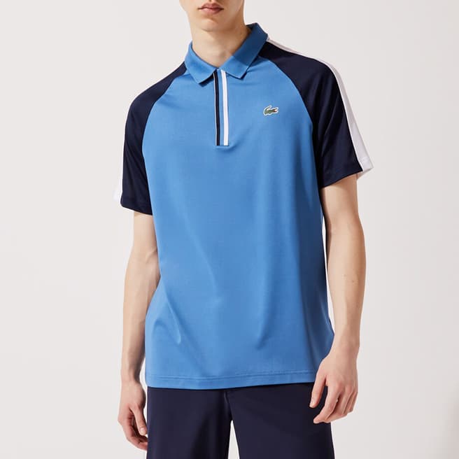 Lacoste Blue Colour Block Polo Shirt