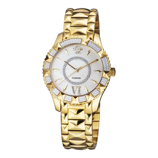 Gevril Women's Yellow Gold Gevril Venice Diamond Quartz Watch 38.5mm