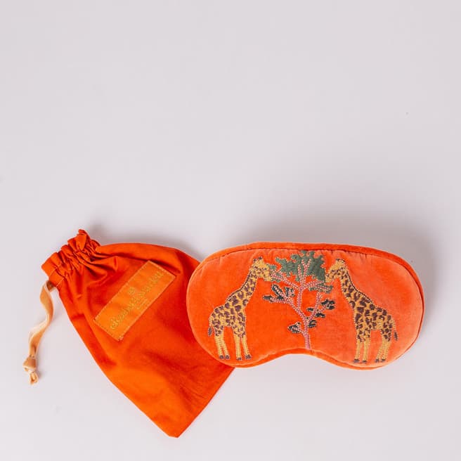 Elizabeth Scarlett Orange Giraffe Eye Mask