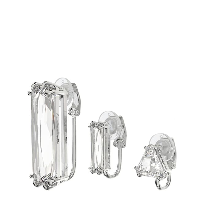 SWAROVSKI Silver Mesmera Crystal Earring Set