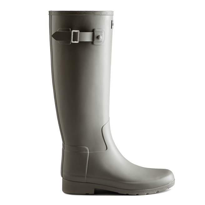 Hunter Docker Grey Tall Wellington Boots