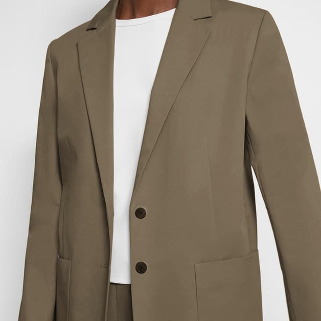 Theory Taupe Cotton Blend Jacket