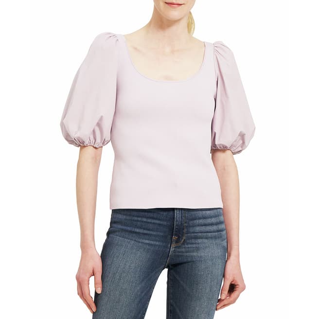 Theory Blush Scoop Neck Top