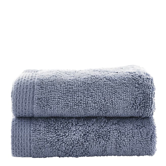 The Lyndon Company Egyptian Spa 700GSM Pair of Hand Towels, Midnight