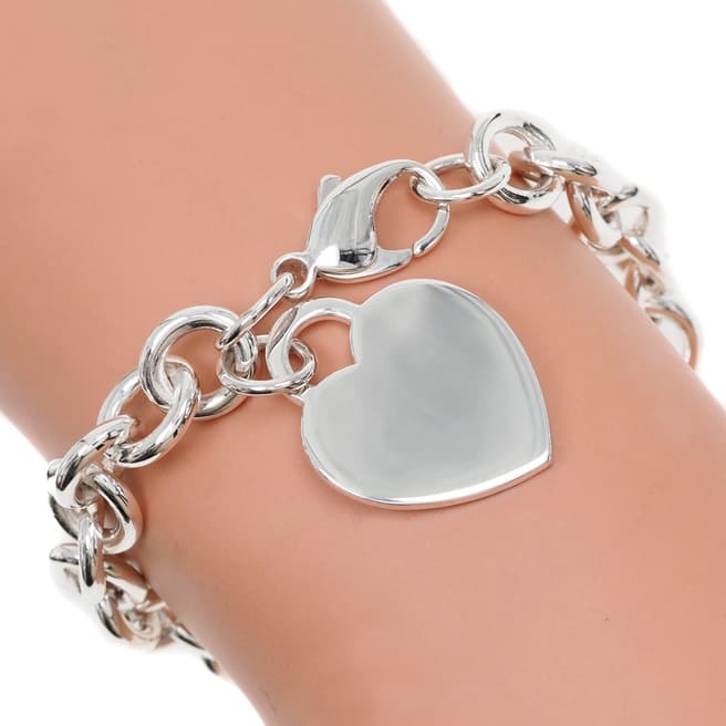 Vintage Tiffany & Co Silver Tiffany & Co. Heart Tag Bracelet