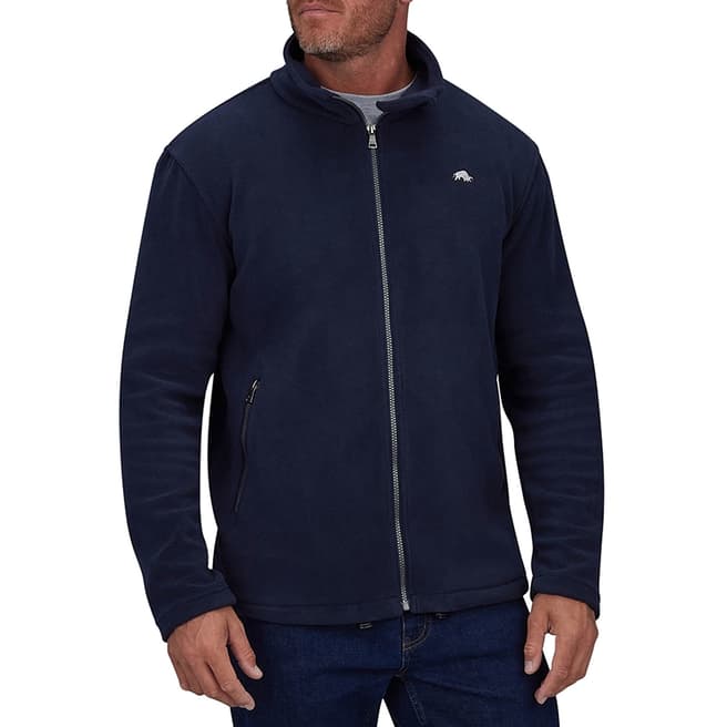 Raging Bull Navy Zip Through Fleece