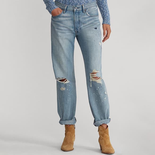 Polo Ralph Lauren Blue Wash Neale Boyfriend Jeans