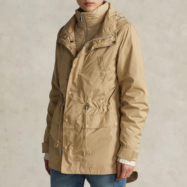 Polo Ralph Lauren Camel Candice Hooded Coat