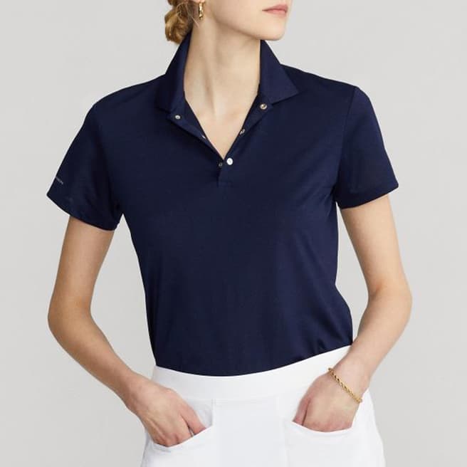 Polo Ralph Lauren Navy Pique Stretch Polo Shirt