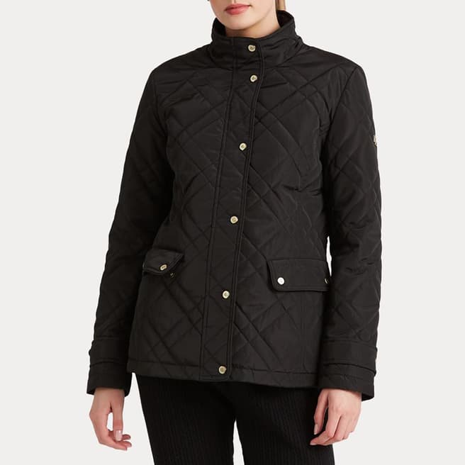 Lauren Ralph Lauren Black Short Quilted Coat