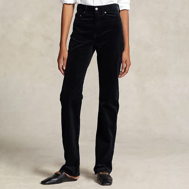 Polo Ralph Lauren Black Straight Stretch Trousers