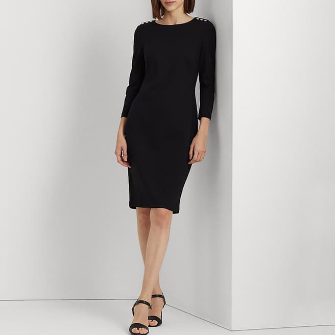 Lauren Ralph Lauren Black Romee Knee Length Dress