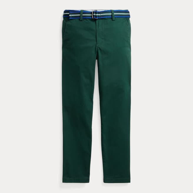 Polo Ralph Lauren Older Boy's Green Bedford Cotton Twill Trousers