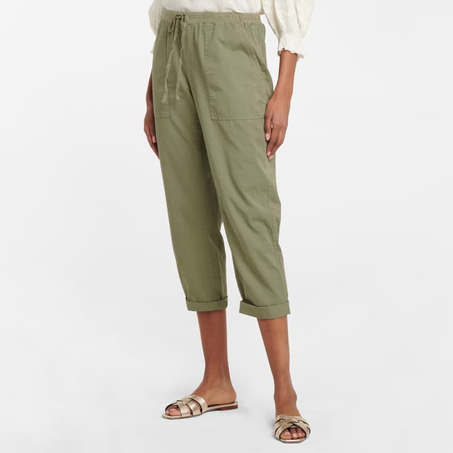 Velvet By Graham and Spencer Green Cotton Misty Trousers