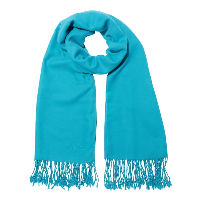 Osprey London Teal Rainbow Scarf