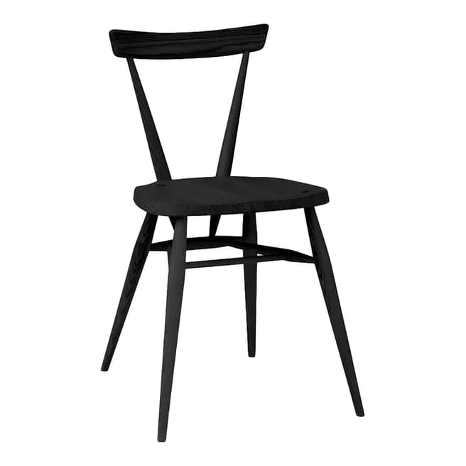 Ercol Stacking Chair, Black