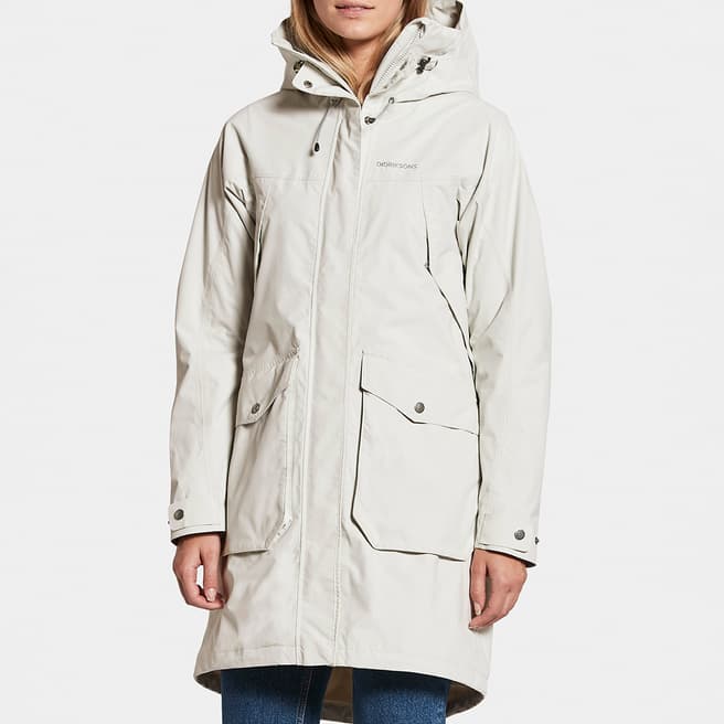 Didriksons White Thelma Waterproof Parka