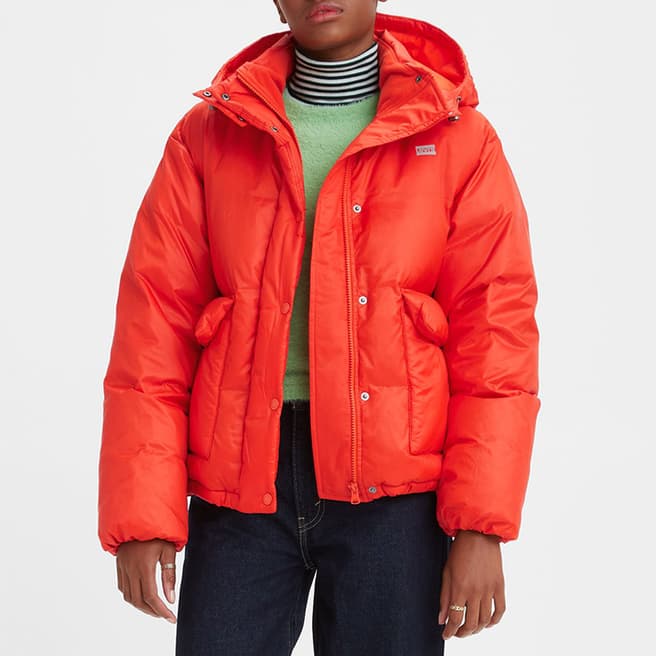 Levi's Red Luna Short Puffer Jacket