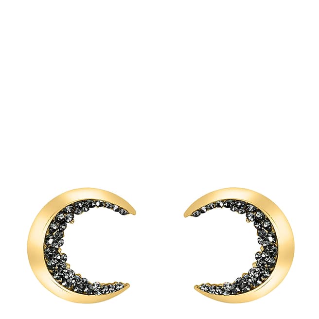 Chloe Collection by Liv Oliver 18K Gold Crecent Moon Earrings