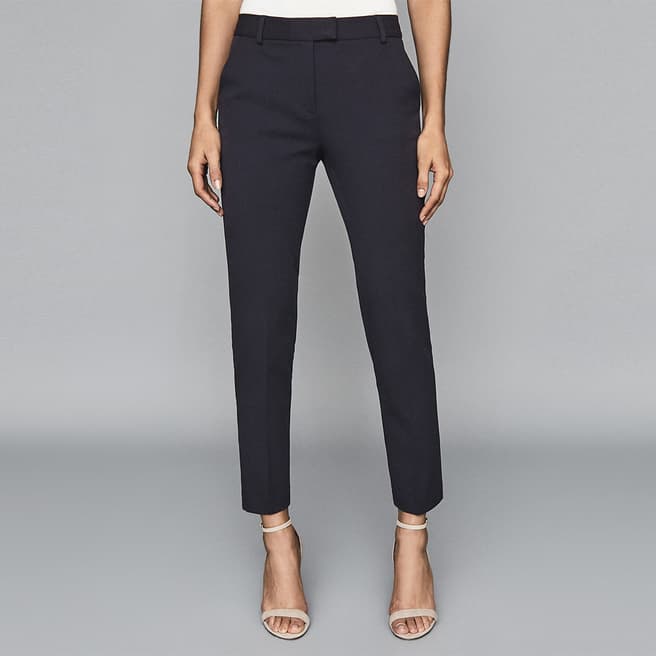 Reiss Navy Joanne Slim Leg Trousers