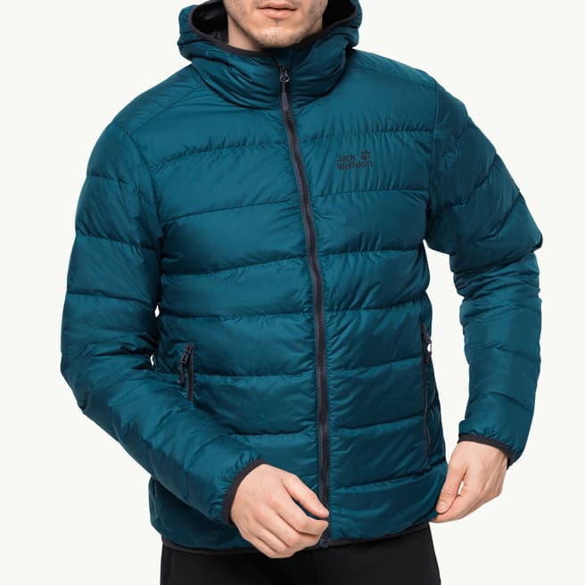 Jack Wolfskin Blue Helium Packaway Jacket