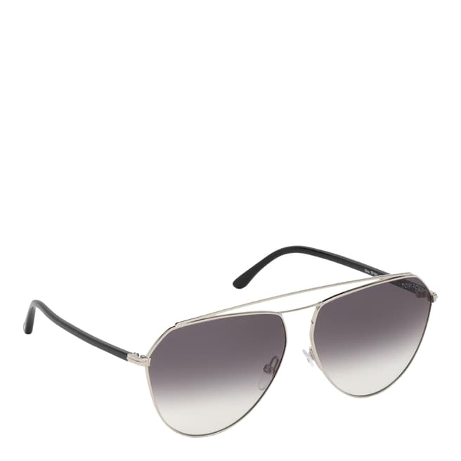 Tom Ford Men's Silver/Grey Binx Tom Ford Sunglasses 63mm
