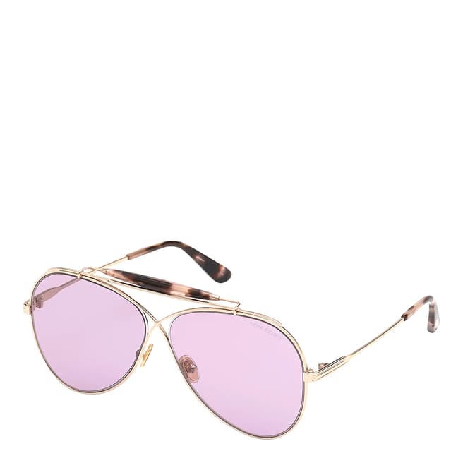 Tom Ford Women's Pink/Gold Tom Ford Sunglasses 60mm