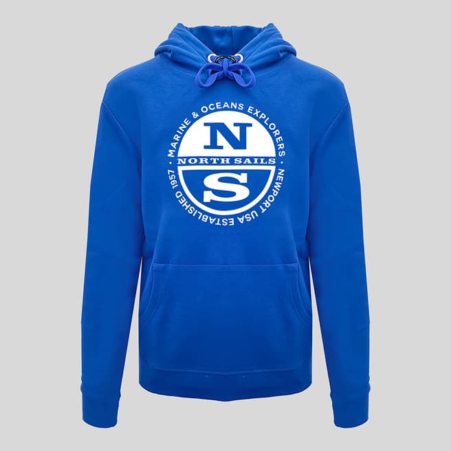 NORTH SAILS Blue Hooded Sweatshirt