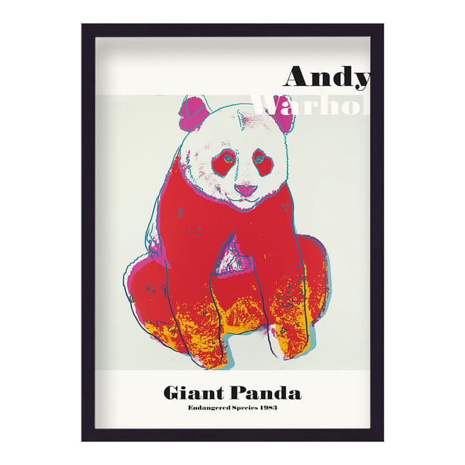 Andy Warhol Endangered Giant Panda 44x62cm Framed Print