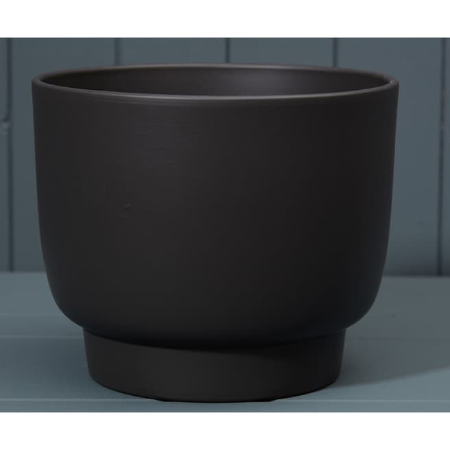 The Satchville Gift Company Matt Anthracite Griebling Ceramic Pot