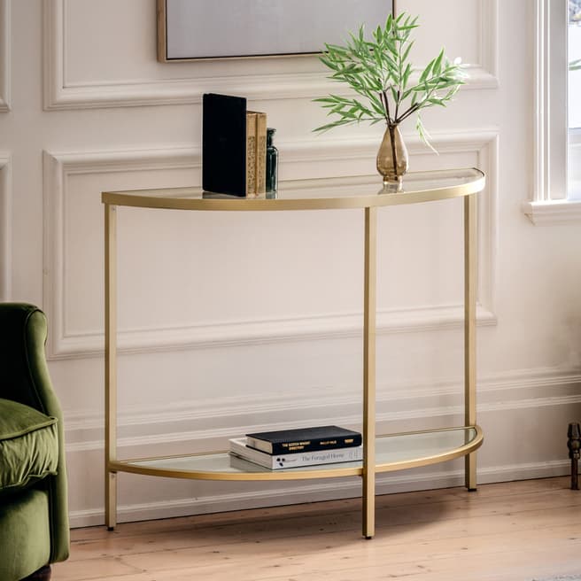 Gallery Living Danville Console Table, Champagne