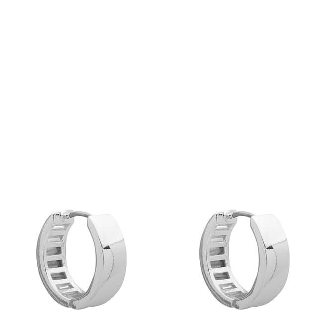 Ralph Lauren Silver Cz Huggie Earrings