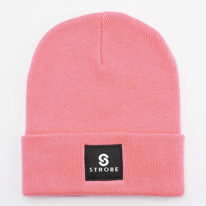 STROBE Pink Unisex Logo Beanie