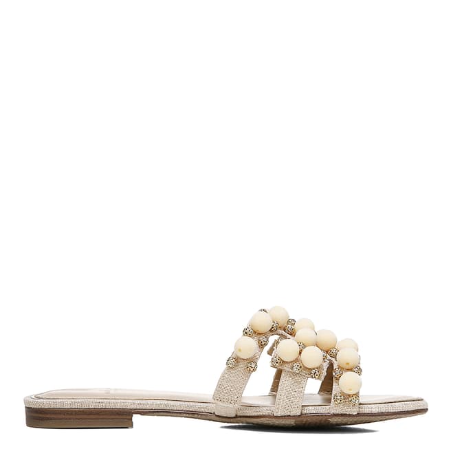 Sam Edelman Summer Sand Bay 19 Linen Flat Sandals