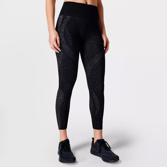 Sweaty Betty Black Spark Seamless 7/8 Workout Leggings